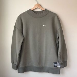 Sage green Roots crew neck